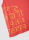 Red organic cotton printed vest top_3