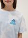 Multicolour pure cotton oversized girl's T-shirt with Stitch_2