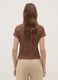 Slim fit brown stretch cotton t-shirt_2