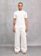 100% Linen Wide-Leg Trousers White_0