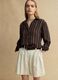 Multicolour striped lyocell blend shirt in regular fit_0