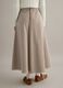 High-waisted skirt in pure cotton with multicolour stripes_2