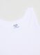 Pack of white sleeveless children's t-shirts in pure cotton regular fit_3