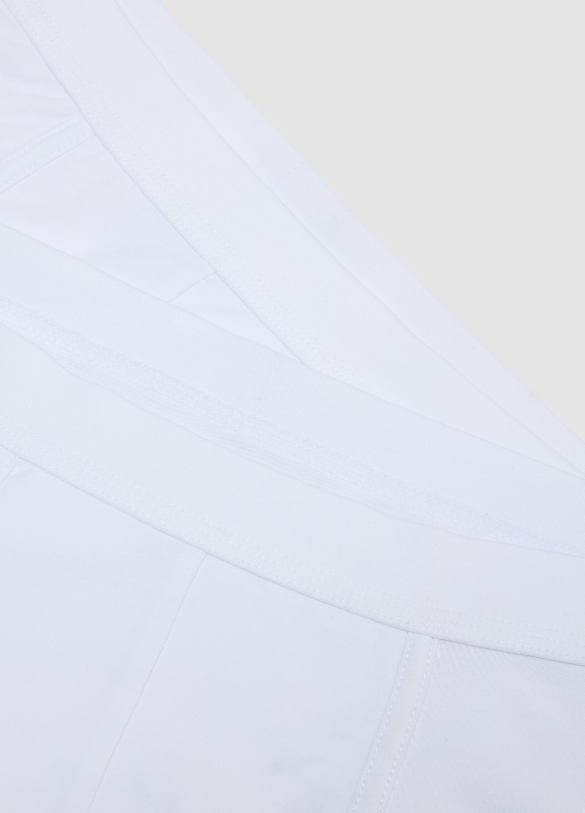 2-pack of white midi boxer briefs in stretch Supima cotton