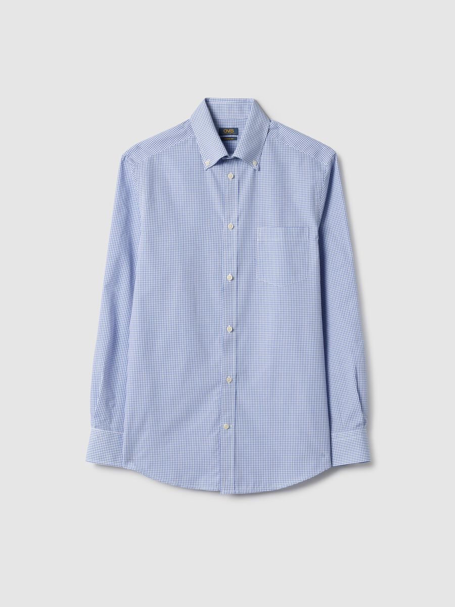 Multicolour Check Slim Fit Cotton Blend Shirt Easy Iron_4