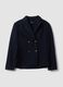 Navy regular-fit double-breasted blazer with classic lapels_4