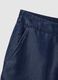 Blue denim shorts in pure lyocell with elasticated waist, regular fit_5