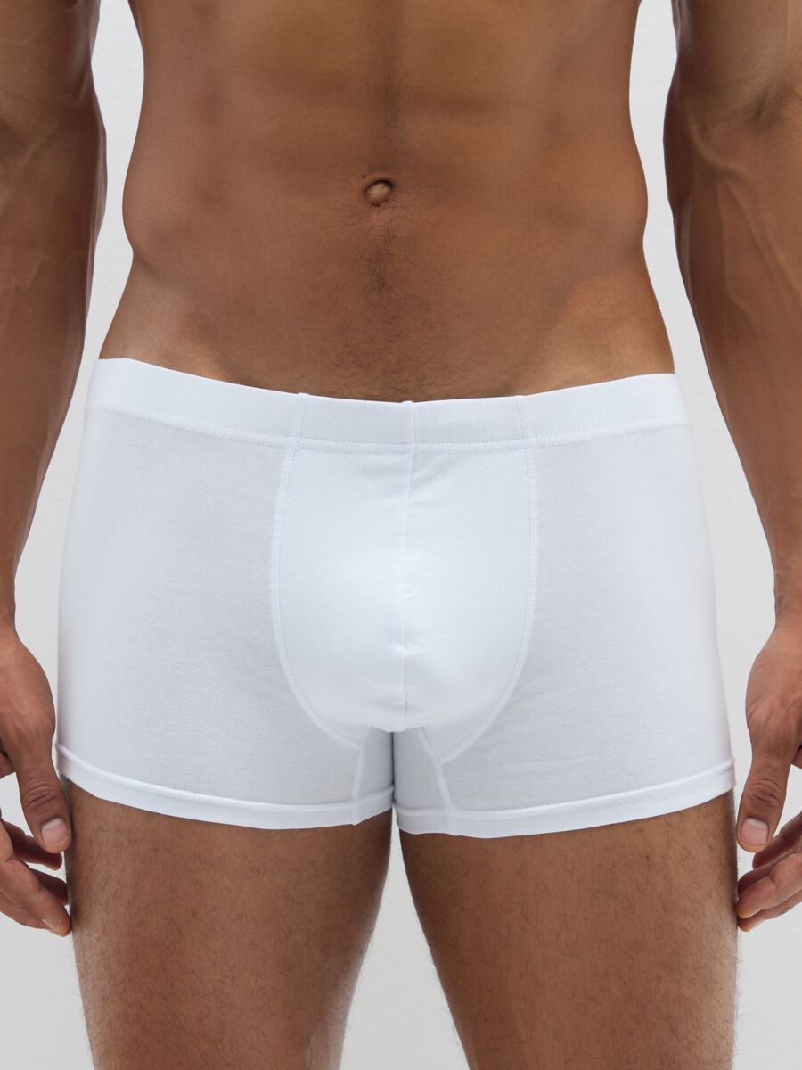 Tripack Stretch Cotton Boxer Briefs White Regular Fit_1