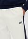 Men's White Trousers in Cotton and Polyester Blend_3