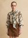 Multicoloured Lyocell blend regular fit shirt with floral patterns_2