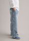 Boys&rsquo; multicolour striped pure cotton denim trousers, relaxed fit_1