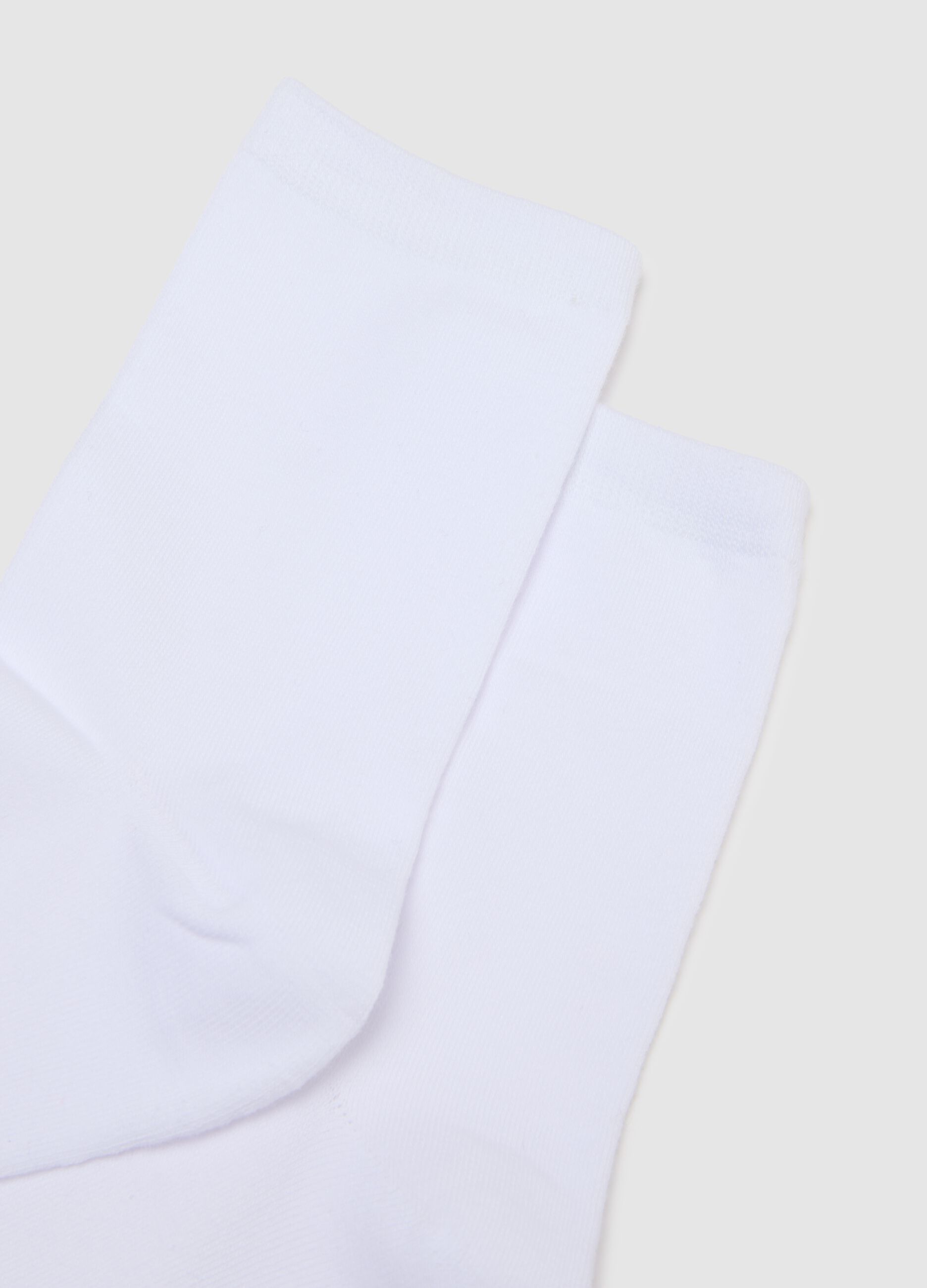 Multipack of white socks in regular fit cotton blend