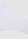 Regular fit white cotton stretch Brazilian briefs_5