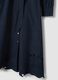 Long blue dress in pure cotton with regular fit and embroidery_5