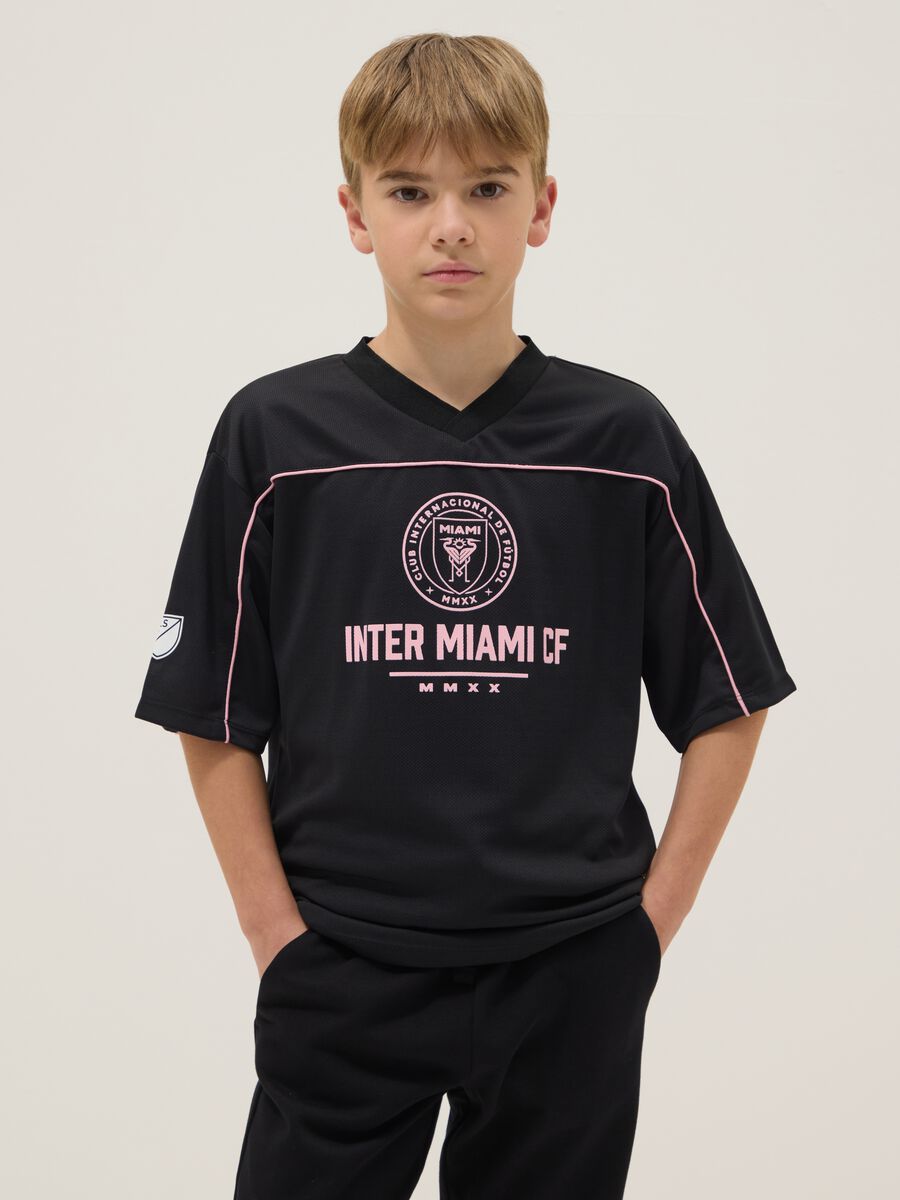 Inter Miami CF Black Cotton Regular Fit T-shirt_0