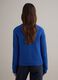 Blue regular fit pure cotton cardigan with buttons_3