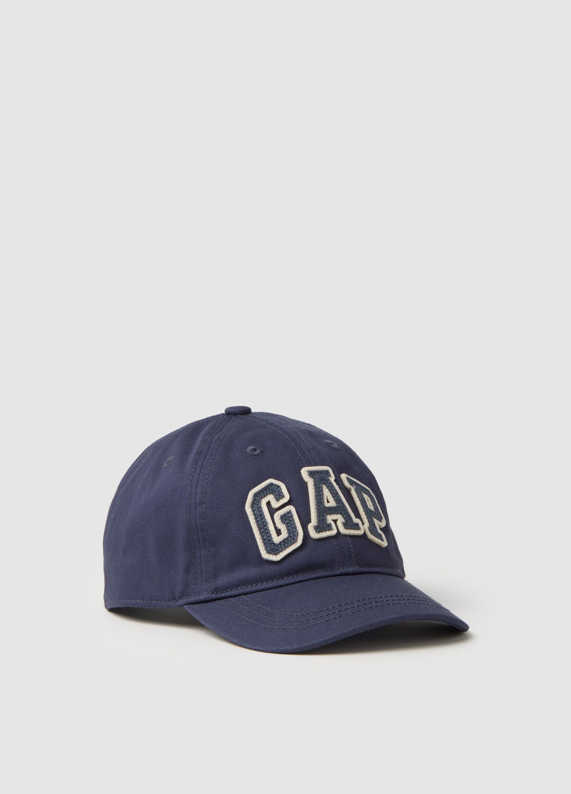 Baseball cap with logo patch