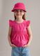 Pink pure cotton top with ruffles_0