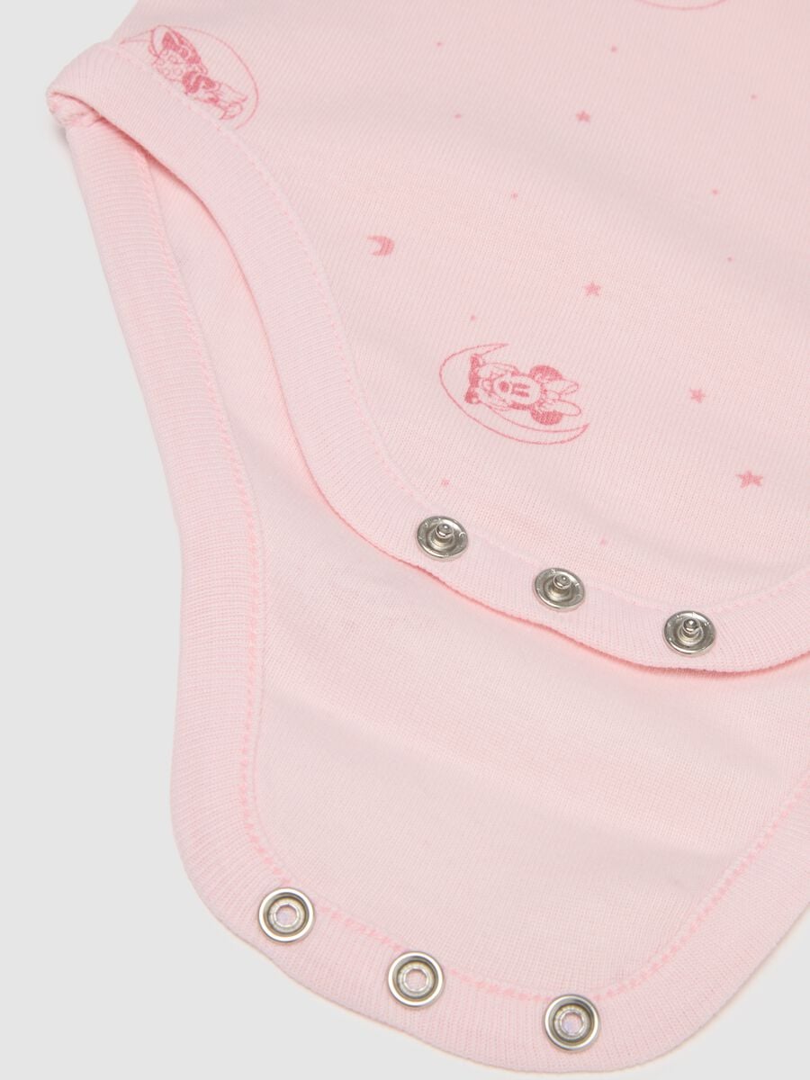 Multicoloured pure cotton Disney print baby bodysuit twin pack_2