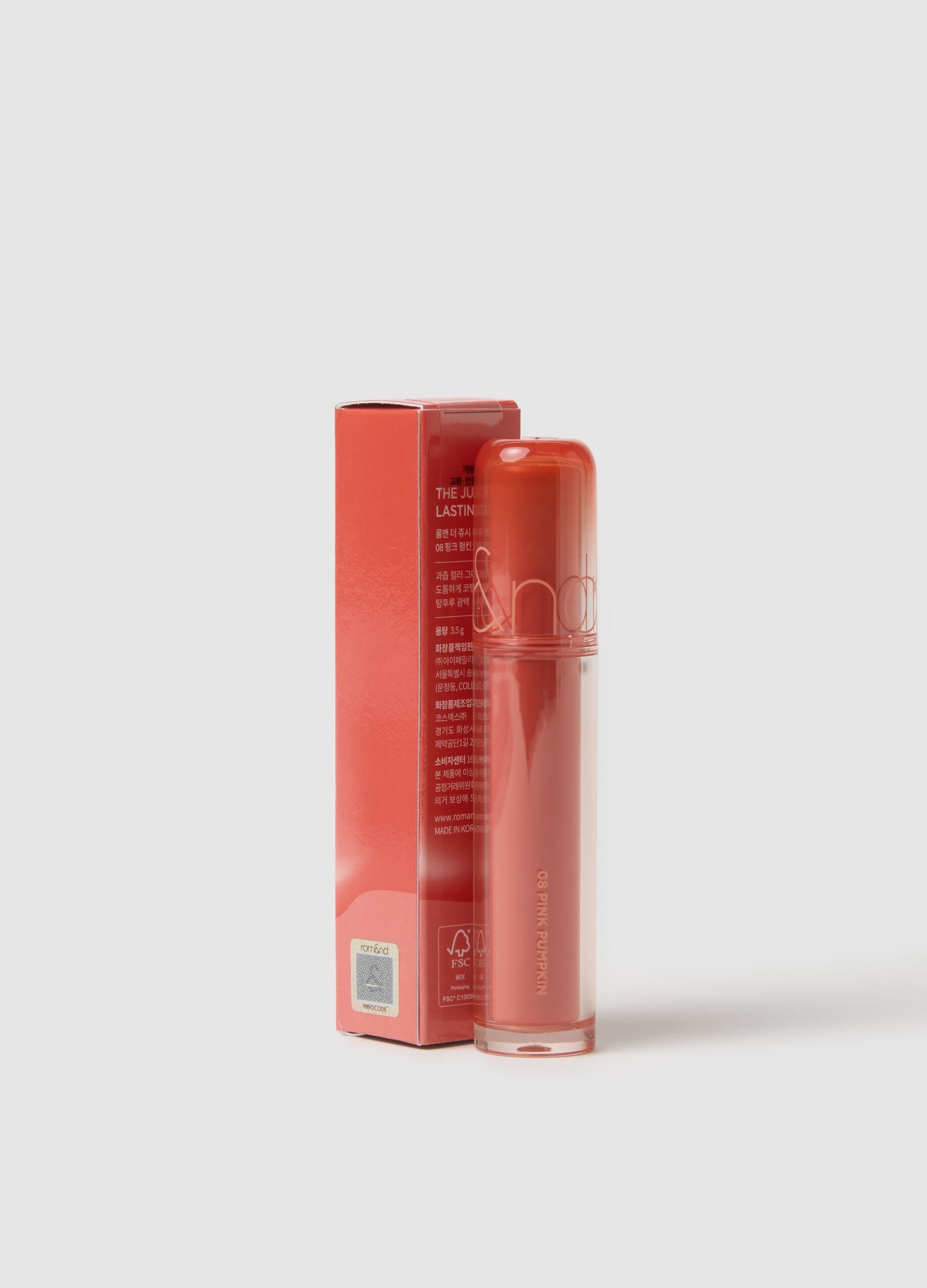 ROM&ND THE JUICY LASTING TINT 08 PINK PUMPKIN - Korean makeup
