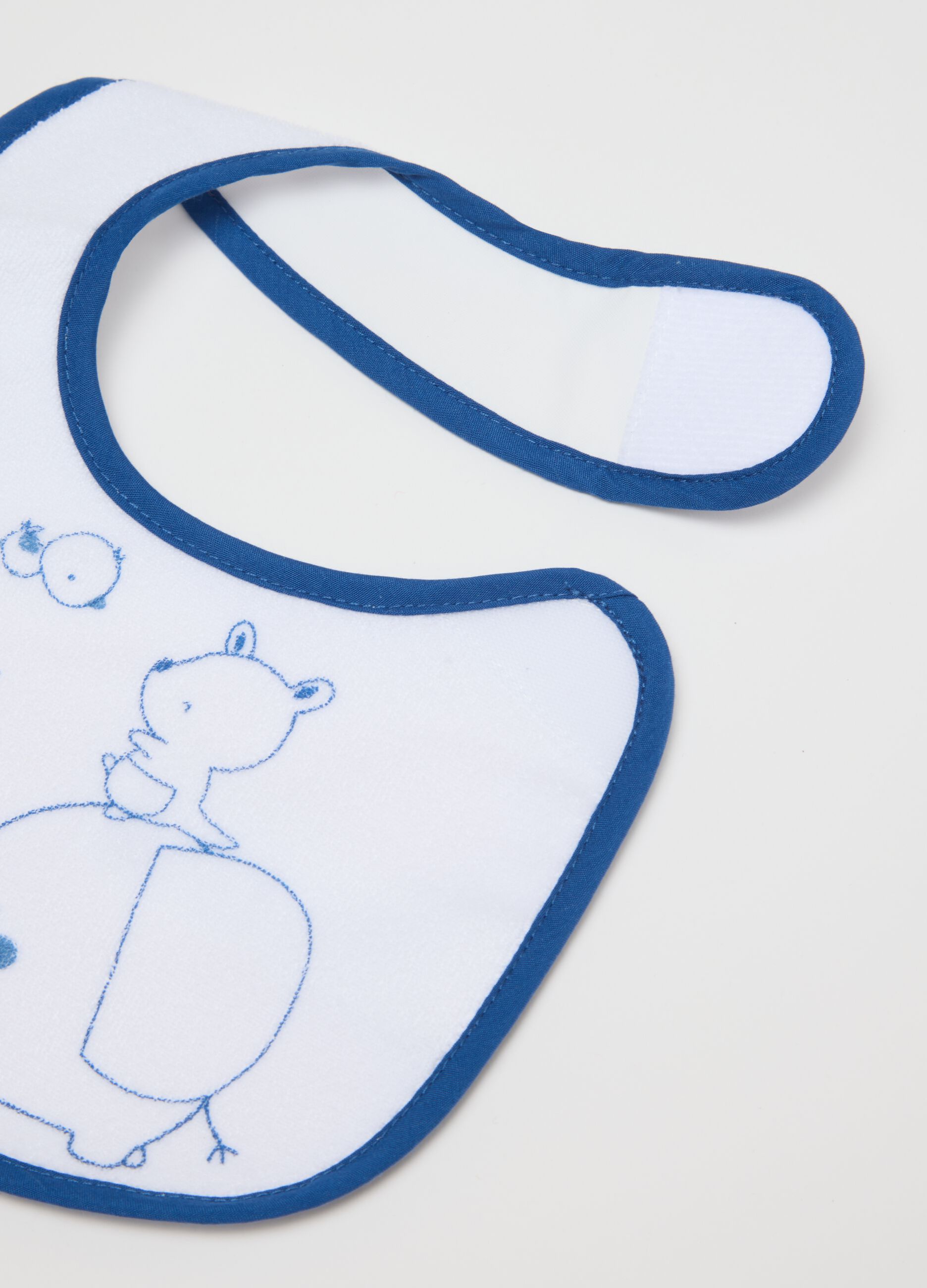 Tripack Multicolour Cotton Bibs for Babies
