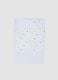 White pure cotton baby sheet with all-over print_0