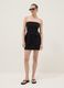 Black midi dress in stretch cotton_1