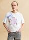 Multicolour pure cotton regular fit T-shirt with floral print_2
