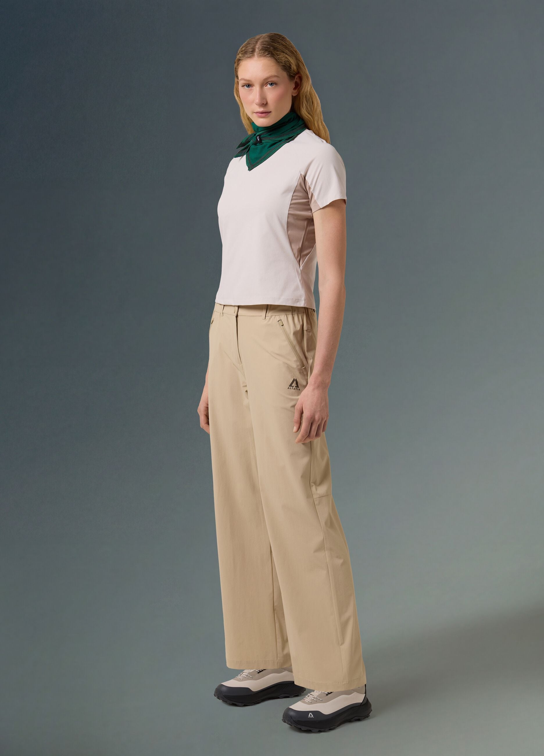 Technical T-shirt with mesh inserts ALTAVIA WITH DEBORAH COMPAGNONI