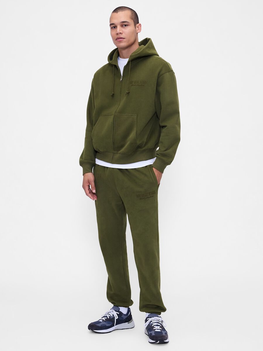 Green Cotton Blend Trousers_0