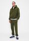 Green Cotton Blend Trousers_0