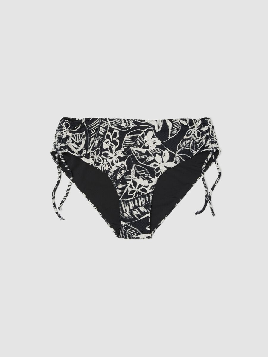 Multicolour stretch floral swim briefs_4