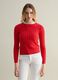 Ribbed pullover with cable-knit design_1