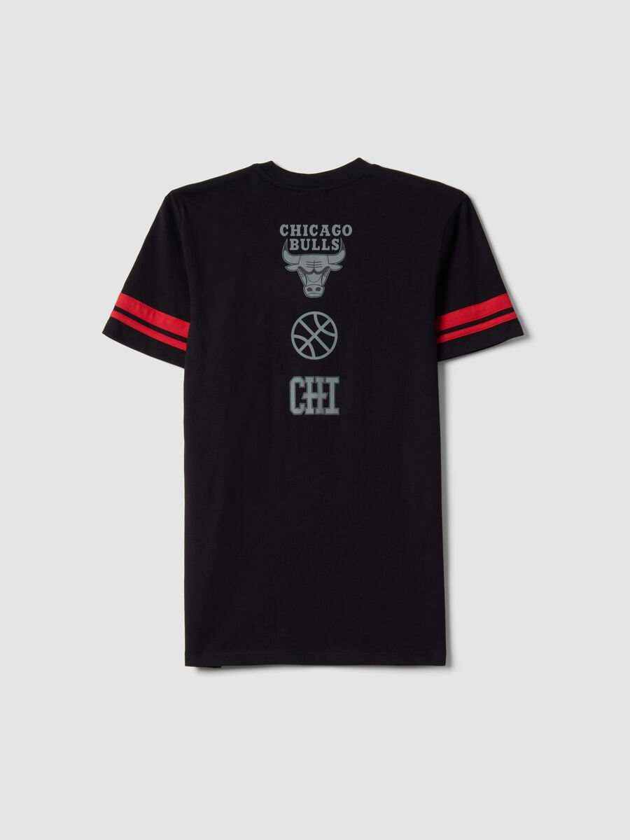 Boys' relaxed fit black pure cotton T-shirt - Chicago Bulls_4
