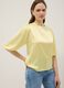 Maglia a maniche lunghe gialla regular fit con chiusura a goccia_0