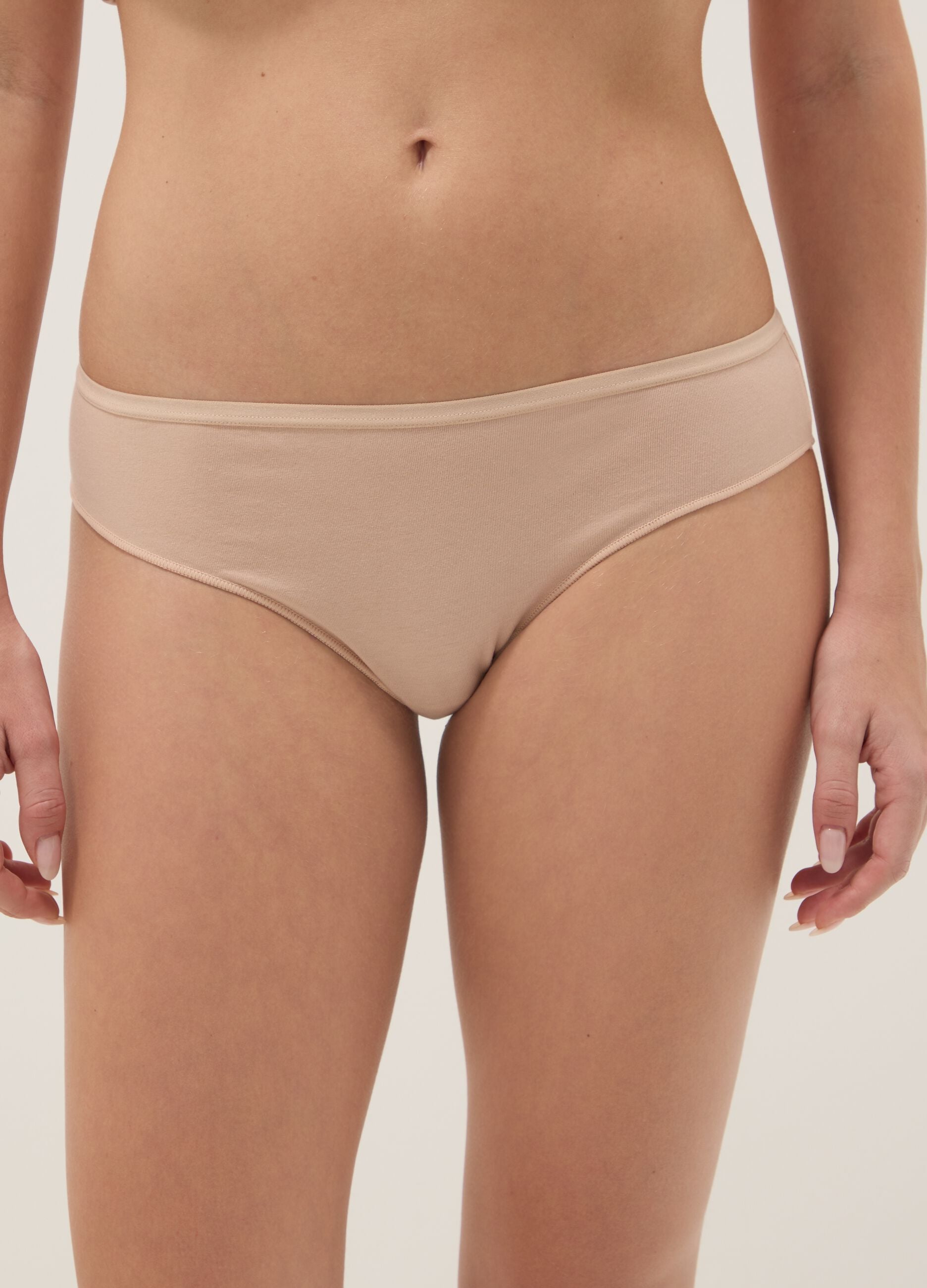 Multipack of multicolour briefs in stretch cotton regular fit