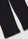 Black Stretch Cotton Slim Fit Leggings for Girls_3