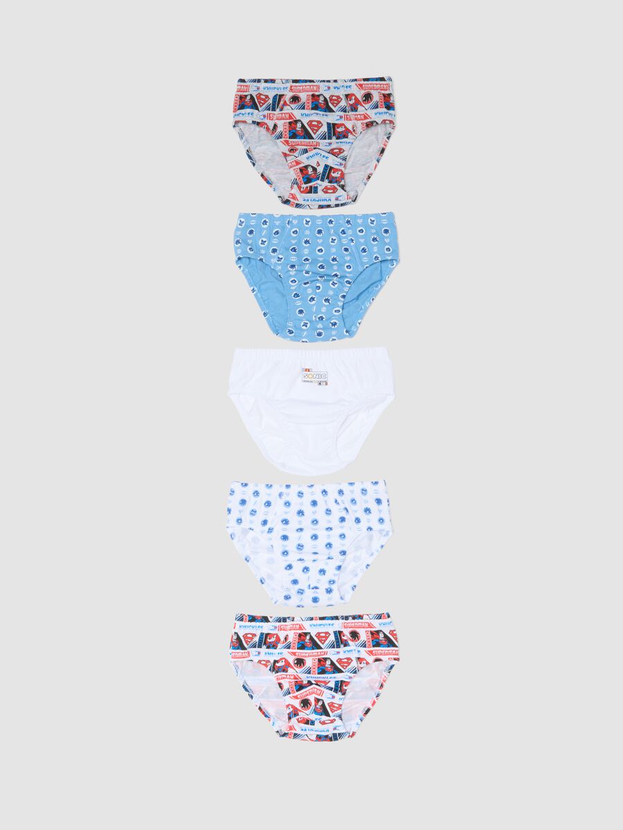 Five-pack of multicolour organic cotton briefs_0