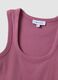 Pink fitted stretch cotton tank top_5