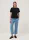 Jeans denim azzurro chiaro in puro lyocell con vita elasticizzata relaxed fit_0