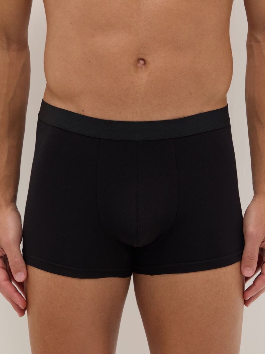 Multipack boxer neri in cotone organico elasticizzato regular fit_1
