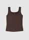 Brown regular fit vest with wide straps_4