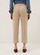 Beige Pure Viscose Jogger Trousers Regular Fit_2
