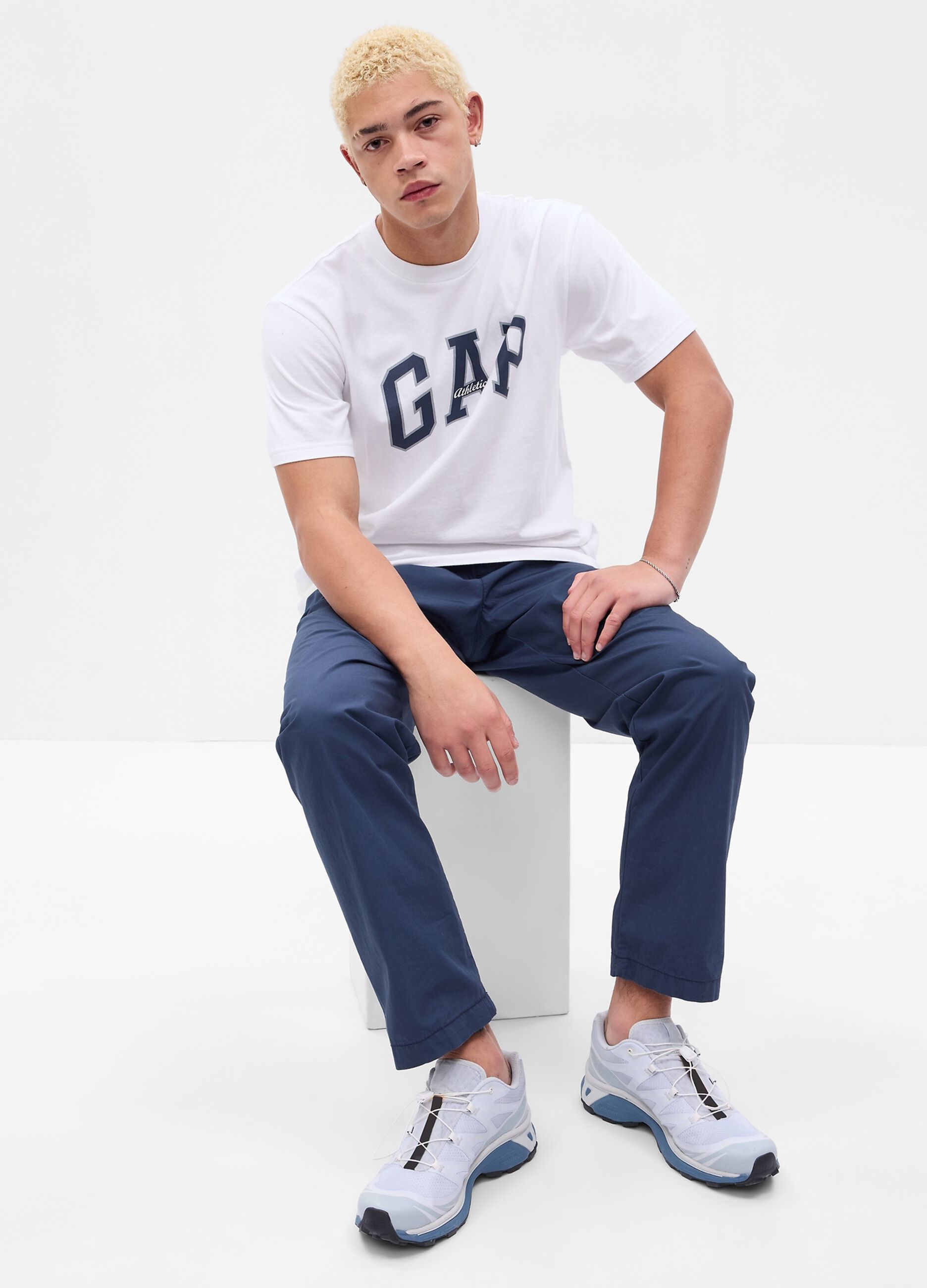 T-shirt with Athletics logo print