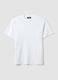 White Iconic Tee T-shirt in pure cotton relaxed fit_5