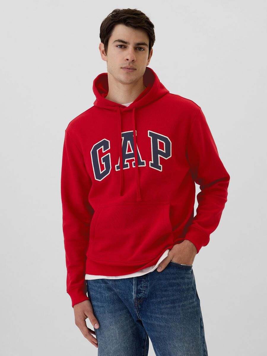 GAP Logo Cotton-Blend Hoodie_0