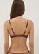 Brown stretch bikini top with ombr&eacute; effect_2