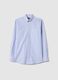 Multicolour striped shirt in cotton blend regular fit easy iron_4