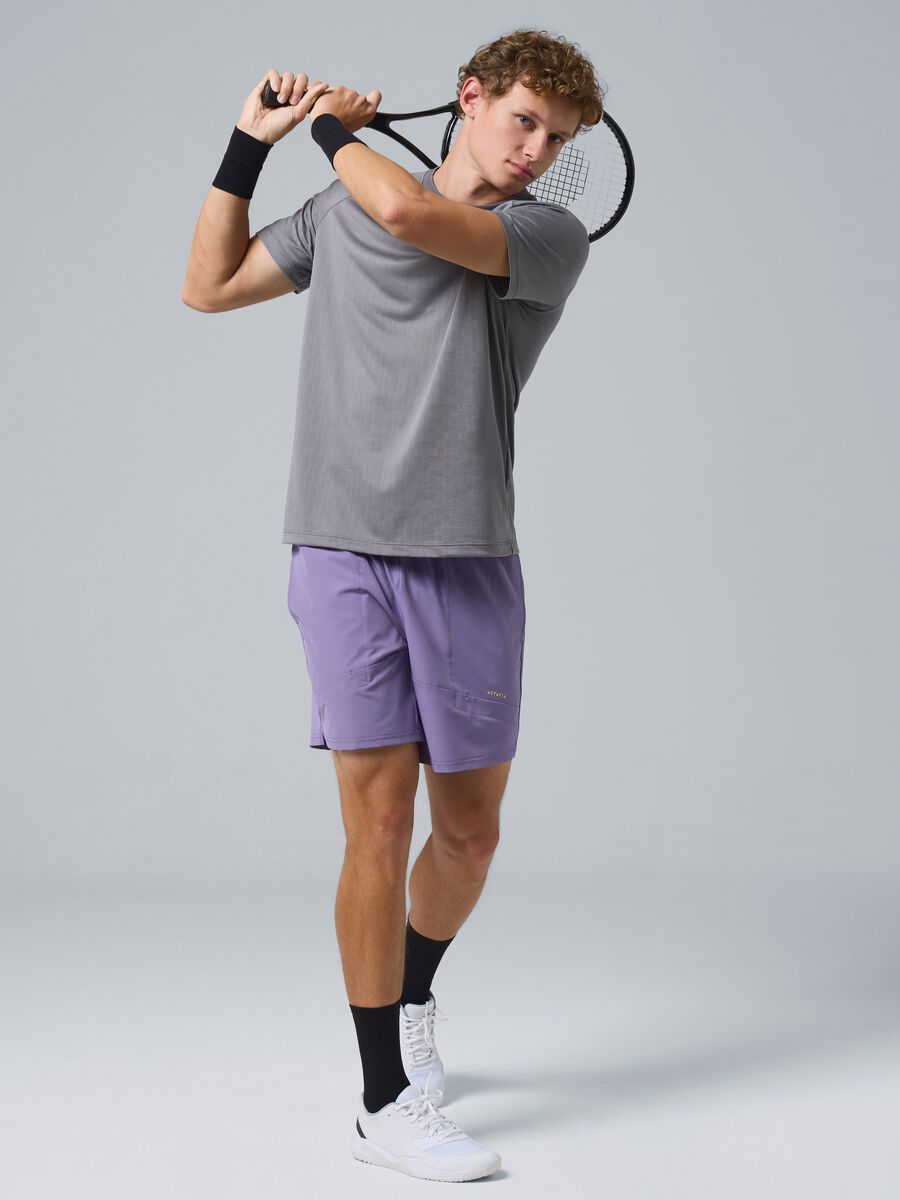 ALTAVIA COURT grey technical sports T-shirt_0