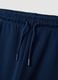 Blue regular-fit joggers in pure organic cotton for boys_5